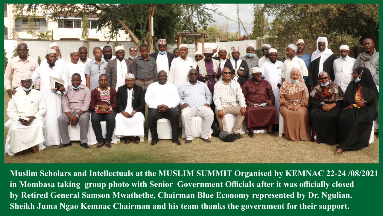 Group photo from Muslim Summit held between 22nd and 24th August 2021