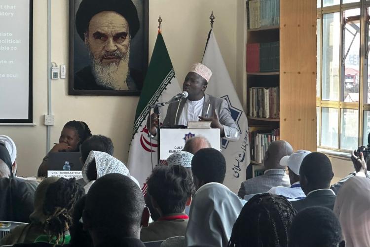 Dr. Hassan Kinyua Omari presenting his paper