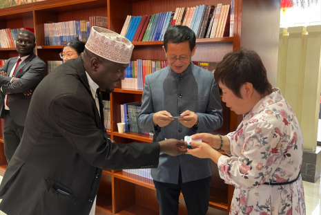 Dr. Hassan Kinyua Omari during the 2026 Chinese New Year Celebration hosted by the Confucius Institute at the University of Nairobi, Arboretum Drive, on 12 February 2026.