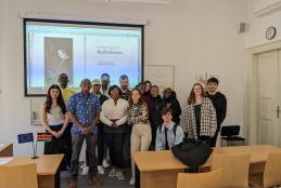 Dr Wamae Muriuki with undergraduate and graduate students of the Philosophical Faculty, University of Hradec Kralove