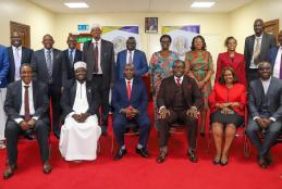 Dr. Hassan Kinyua Omari poses with TSC leadership and invited guests during the TSC Prayer Day 2026 at TSC Headquarters, Nairobi (13 January 2026).