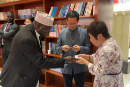 Dr. Hassan Kinyua Omari during the 2026 Chinese New Year Celebration hosted by the Confucius Institute at the University of Nairobi, Arboretum Drive, on 12 February 2026.