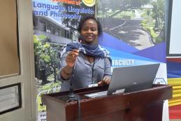 Dr. Jacinta Maweu, presenting a paper at the Reimagining identity conference 3-5Feb,2026, University of West Indies, Mona, Kingston, Jamaica